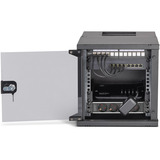 Digitus Netzwerk-Set SOHO Pro 10" 315x300 mm (BxT), IT-Schrank schwarz, 6 Höheneinheiten