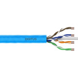 Digitus Professional Cat.6a U/UTP Verlegekabel simplex, Cca blau, 100 Meter Easy Pull Box