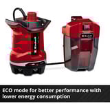 EINHELL Power X-Change Akku-Schmutzwasserpumpe GE-DP 18/25 Li - Solo, 18Volt, Tauch- / Druckpumpe rot/schwarz, ohne Akku und Ladegerät