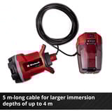 EINHELL Power X-Change Akku-Schmutzwasserpumpe GE-DP 18/25 Li - Solo, 18Volt, Tauch- / Druckpumpe rot/schwarz, ohne Akku und Ladegerät