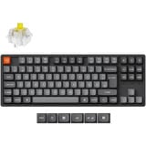 Keychron K8 Max, Gaming-Tastatur schwarz/grau, DE-Layout, Keychron Super Banana, Aluminiumrahmen, RGB