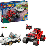 LEGO 77118 Sonic the Hedgehog Silvers Auto vs. Knuckles' Monstertruck, Konstruktionsspielzeug 