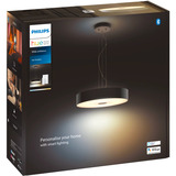 Philips HUE White Ambiance Fair Pendelleuchte, LED-Leuchte schwarz, inkl. Dimmschalter