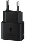 SAMSUNG Schnellladegerät EP-T2510X 25 Watt, mit Kabel schwarz, GaN, PD 3.0, SFC, 1 Meter Kabel