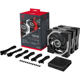 ASUS ROG Eurux GR120 ARGB, Gehäuselüfter schwarz, 3er Pack, 122 mm