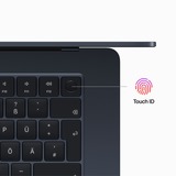 Apple MacBook Air (15") 2023, Notebook schwarz, M2, 10-Core GPU, macOS, Deutsch, 38.9 cm (15.3 Zoll), 256 GB SSD