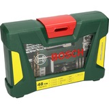 Bosch Heimwerken & Garten V-Line TiN-Bohrer- und Bit-Set, 48-teilig, Bohrer- & Bit-Satz grün, mit Magnetstab