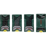 Bosch Mini X-Line Multipack 3+1 Set, 46-teilig, Bohrer- & Bit-Satz grün