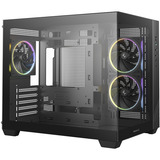 DeepCool CG330 3F, Tower-Gehäuse schwarz, Panorama-Design