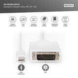 Digitus Adapterkabel mini-DisplayPort > DVI-D weiß, 2 Meter