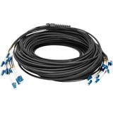 Digitus Glasfaser Universal Breakout Kabel, Duplex, LC/UPC Stecker, Singlemode OS2 schwarz, 50 Meter, vorkonfektioniert