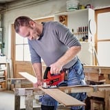 EINHELL Power X-Change Akku-Stichsäge TC-JS 18 Li, 18Volt rot/schwarz, Li-Ionen Akku 2,5Ah, Koffer E-Box Basic