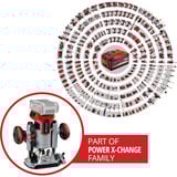 EINHELL Professional Akku-Oberfräse und -Kantenfräse TP-RO 18 Set Li BL - Solo rot, ohne Akku und Ladegerät