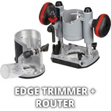 EINHELL Professional Akku-Oberfräse und -Kantenfräse TP-RO 18 Set Li BL - Solo rot, ohne Akku und Ladegerät