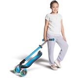 GLOBBER Elite Deluxe mit Leuchtrollen, Scooter hellblau