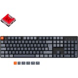 Keychron K5 SE, Gaming-Tastatur schwarz/grau, DE-Layout, Keychron Low Profile Optical Red, Hot-Swap, RGB