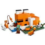 LEGO 21178 Minecraft Die Fuchs-Lodge, Konstruktionsspielzeug Spielzeug für Kinder ab 8 Jahren mit Figuren von ertrunkenem Zombie und Tieren, Kinderspielzeug