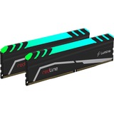 Mushkin DIMM 16 GB DDR4-3200 (2x 8 GB) Dual-Kit, Arbeitsspeicher schwarz, MLA4C320GJJM8GX2, Redline Lumina RGB, INTEL XMP