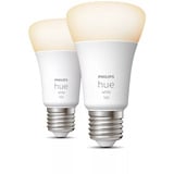 Philips Hue White A60 Smarte Lampe E27 Doppelpack 1100 lm, LED-Lampe ersetzt 75 Watt