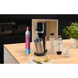 SodaStream Kunststoffflasche Fuse, 1 L, 2er-Pack, Kanne transparent/schwarz, für DUO-Sprudler