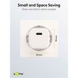 goobay Apple Lightning / USB-C PD-Ladeset nano 20 Watt, Ladegerät weiß, 1 Meter Kabel, PD