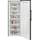 Bomann GSVS 7365, Gefrierschrank edelstahl (dunkel), 2in1-Gerät (umschaltbar auf Kühlen)