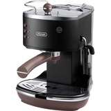 DeLonghi Icona Vintage ECOV 311.BK, Espressomaschine schwarz/silber (glänzend)