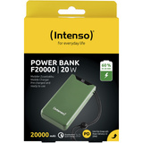 Intenso Powerbank F20000 Green grün, 20.000 mAh, PD 3.0, Quick Charge 3.0