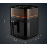 Medion Heißluftfritteuse Life X10 MD11780 XL  schwarz, 1.500 Watt, Korb 5,0 Liter