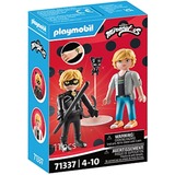 PLAYMOBIL 71337 Miraculous: Adrien & Cat Noir, Konstruktionsspielzeug 