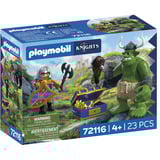 PLAYMOBIL 72116 Knights Troll mit Löwenritterschatz, Konstruktionsspielzeug 