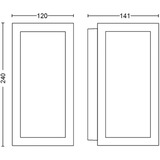 Philips Hue White & Color Ambiance Impress Outdoor Wandleuchte, LED-Leuchte schwarz