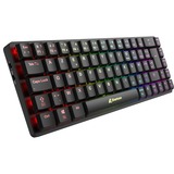 Sharkoon PureWriter W65, Tastatur schwarz, BE-Layout, Kailh Choc V2 Low Profile Red