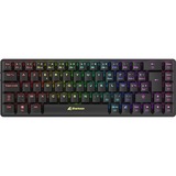 Sharkoon PureWriter W65, Tastatur schwarz, BE-Layout, Kailh Choc V2 Low Profile Red