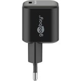 goobay USB-C Schnellladegerät Nano, PD, GaN, 45 Watt schwarz, 1x USB-C, Power Delivery 3.0