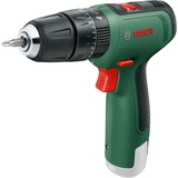 Bosch Heimwerken & Garten Akku-Schlagbohrschrauber EasyImpact 1200 + Bit- und Bohrer-Set grün/schwarz, 2x Li-Ionen Akku 1,5Ah, Koffer
