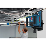 Bosch Professional Rotationslaser GRL 300 HVG Professional, mit Halterung blau/schwarz, grüne Laserlinie, mit Laser-Empfänger LR 1, im Koffer