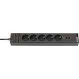 Brennenstuhl Gaming Steckdosenleiste GSL 05 USB, 5-fach schwarz/mehrfarbig, 1,5 Meter, 2x USB, LED Beleuchtung und Farbwechselmodus