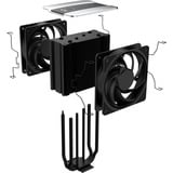 Cooler Master V4 ALPHA 3DHP, CPU-Kühler schwarz/silber, 120 mm