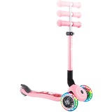GLOBBER Junior Foldable Fantasy Lights, Scooter rosa, pastellrosa-Flowers