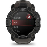 Garmin Instinct 3 - 50 mm, AMOLED, Smartwatch Black, Silikon-Armband