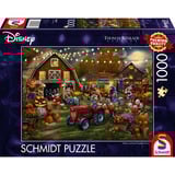 Schmidt Spiele Thomas Kinkade Studios: Disney - Mickey & Minnie Pumpkin Festival, Puzzle 1000 Teile