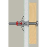 fischer Hohlraumdübel DuoHM 4x55 S PZ  4 Stück, mit Panhead-Schraube