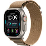 Apple Watch Ultra 4, Smartwatch Titan natur, 49 mm, Alpine Loop Wüstensand M, Cellular