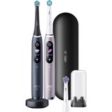 Braun Oral-B iO Series 9, Elektrische Zahnbürste schwarz/rosé, Black Onyx/Rose Quartz mit 2. Handstück