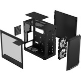 Fractal Design Focus 2 RGB Black TG Clear Tint, Tower-Gehäuse schwarz, Tempered Glass