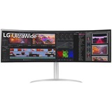 LG 49WQ95X-W, LED-Monitor 124 cm (49 Zoll), weiß/silber, DQHD, IPS, Free + G-Sync, 144Hz Panel