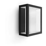 Philips HUE White & Color Ambiance Impress Outdoor breite Wandleuchte, LED-Leuchte schwarz