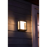 Philips HUE White & Color Ambiance Impress Outdoor breite Wandleuchte, LED-Leuchte schwarz