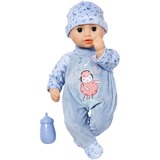 ZAPF Creation Baby Annabell® Little Alexander 36cm, Puppe mit Schlafaugen, Strampler, Mütze und Trinkflasche